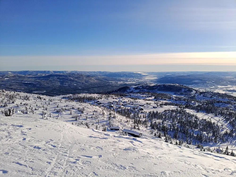 utsikt över norskt fjälllandskap
